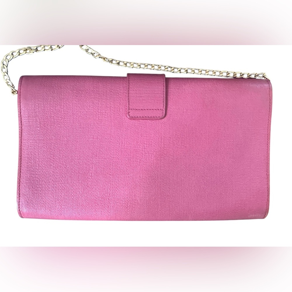 Yves SAINT LAURENT Calfskin Classic Y Ligne Clutch in Pink - Picture 8 of 14